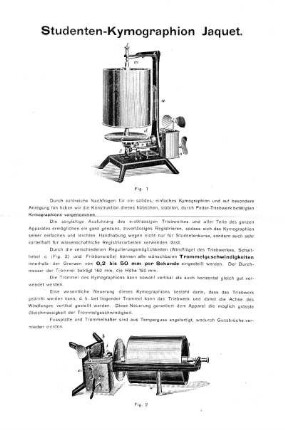 Studenten-Kymographion Jaquet