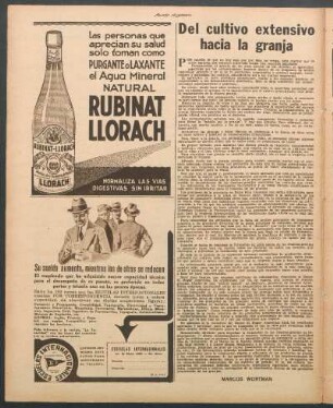 Del cultivo extensivo hacia la granja