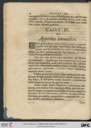 Capvt IV. De Appetitu immodico