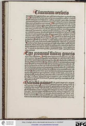 Ego pronomen finitum generis omnis numeri singularis.