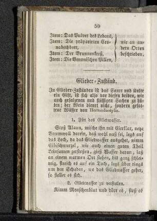 Glieder-Zuständ.