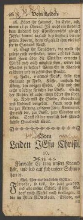 Vom Leiden Jesu Christi.