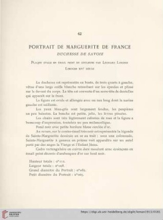 Portrait (Émail de Limoges XVIe siècle)