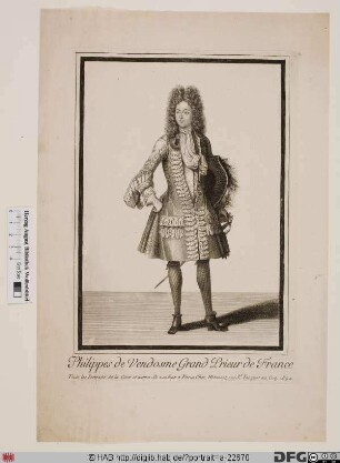 Bildnis Philippe de Bourbon Vendôme, gen. "le Prieur de Vendôme"