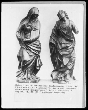 Maria und Johannes einer Kreuzigungsgruppe