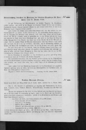 Bekanntmachung, betreffend die Benutzung des bedeckten Liegeplatzes für korn-Schuten, vom 25. Januar 1843.