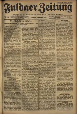 Ausgabe vom Dienstag, den 06. Oktober 1925.