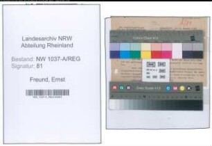 Entnazifizierung Ernst Freund , geb. 00.00.0000 (Architekt)