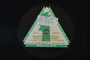 Romanze des Raoul : aus "Hugenotten" / (G. Meyerbeer)