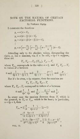 Note on the maxima of certain factorial functions.