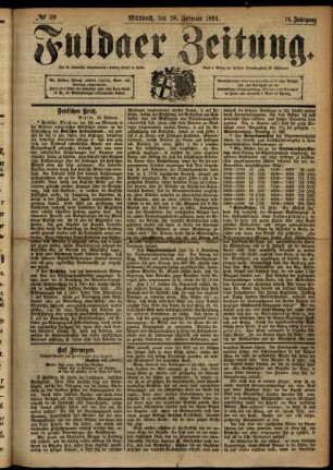 Ausgabe vom Mittwoch, den 18. Februar 1891.