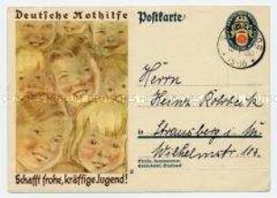 Postkartenvordruck der Deutschen Nothilfe