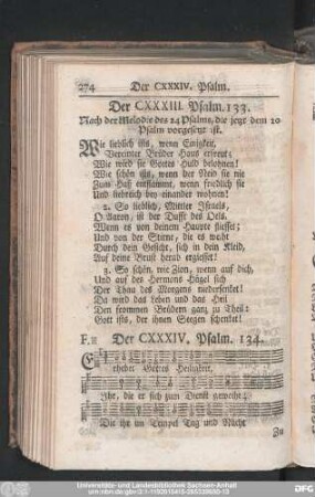 Der CXXXIV. Pslam. 134.