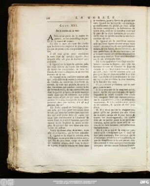 Chap. XXI. De la crainte de la mort.