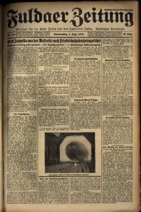 Ausgabe vom Donnerstag, den 05. September 1929.