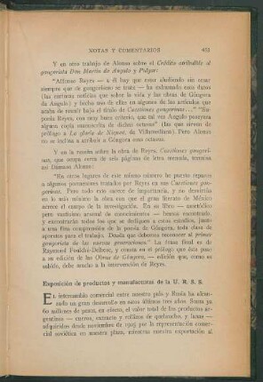 Exposición de productos y manufacturas de la U.R.S.S.