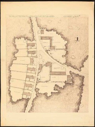 Ostdeutsches Forstamt Schinkelwettbewerb 1944: Lageplan 1:500