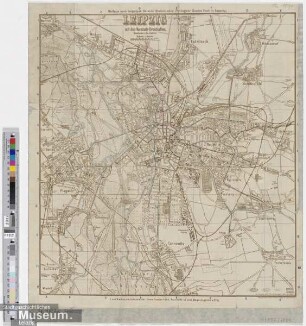 Leipzig mit den Vorstadt-Ortschaften