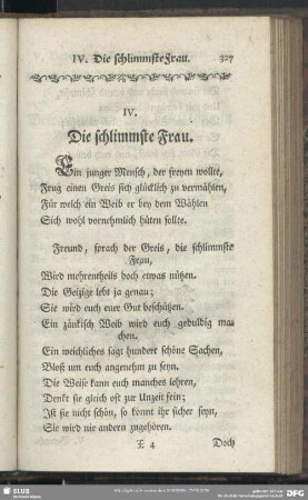 IV. Die schlimmste Frau