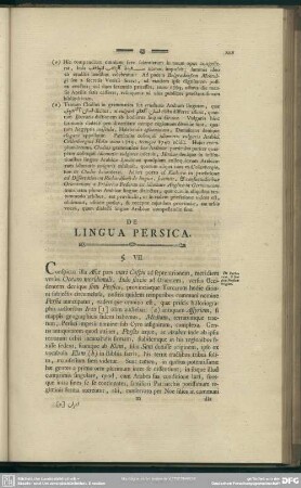 De Lingua Persica