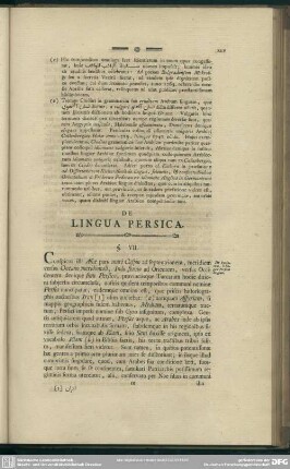 De Lingua Persica