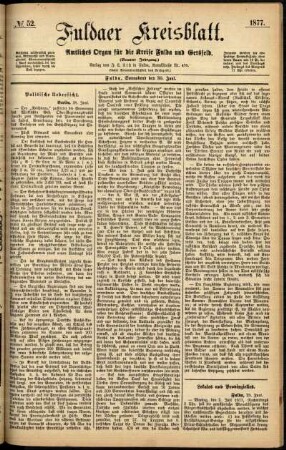 Ausgabe vom Samstag, den 30. Juni 1877.