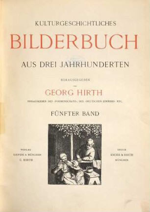 Kulturgeschichtliches Bilderbuch aus drei Jahrhunderten, 5