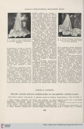 29: Wpływy grafiki Marcina Schongauera na malarstwo i rzeźbę Śląska