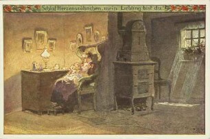 Schlaf Herzenssöhnchen, mein Liebling bist du!