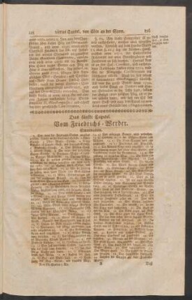 Das fünfte Capitel. Vom Friedrichs-Werder
