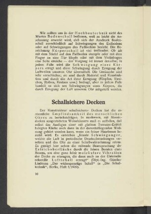 Schallsichere Decken