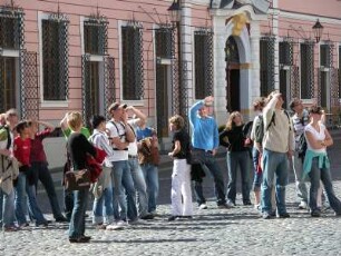 Touristen am Untermarkt