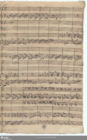 Ich bin getrost im Leben - Mus.2392-E-578 : V (3), Coro, orch, bc; TVWV 1:821