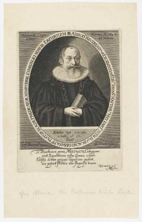 Bildnis des Johannes Matthaeus Meyfartus