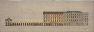 Littmann, Max; München, Briennerstr.; Diskontgesellschaft, Gartenbebauung Palais Almeida - Ansicht