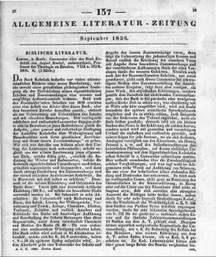 Knobel, A. W.: Commentar über das Buch Koheleth. Leipzig: Barth 1836