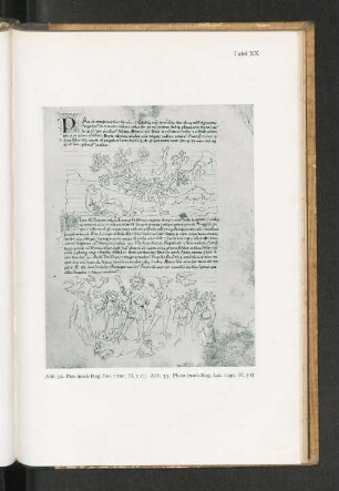 Tafel XX Abb. 32. Pan (nach Reg. Lat. 1290,Bl. 3 r); Abb. 33. Pluto (nach Reg. Lat. 1290, Bl. 3 r)