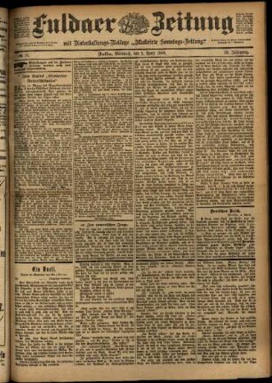 Ausgabe vom Mittwoch, den 05. April 1899.