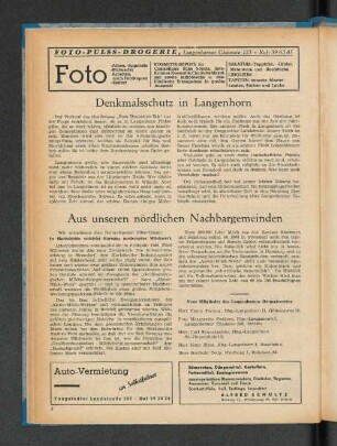 Aus unseren nördlichen Nachbargemeinden