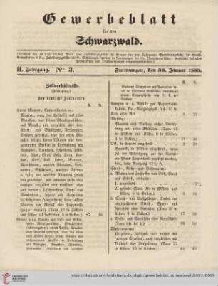 Nro. 3 (30. Januar)