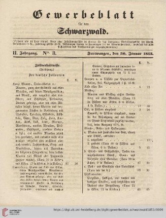 Nro. 3 (30. Januar)