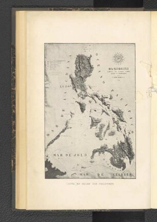Carte en relief des Philippines