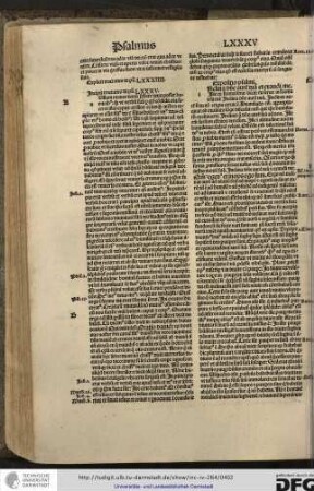 Incipit tractatus de psalmo LXXXV.