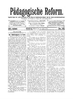 Der Schulkongress in Paris
