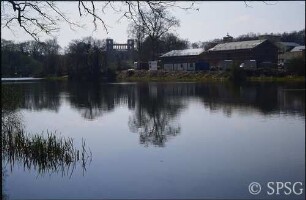 Potsdam, Park Sanssouci, Blick über den Bornstedter See in Richtung Orangerieschloss.