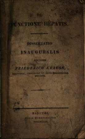 De functione hepatis