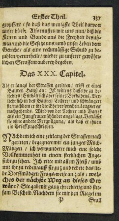 Das XXX. Capitel.