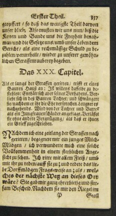Das XXX. Capitel.