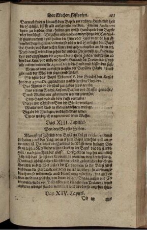 Das XIII. Capittel. Von des Bapsts Festen