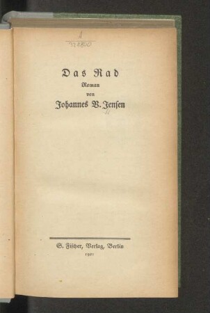 Das Rad : Roman
